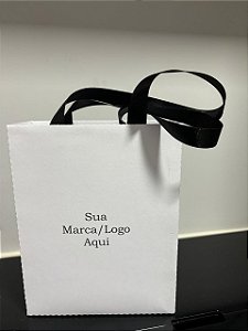30 Sacolas Personalizadas com Logo/Marca 13x16,5x5,5cm