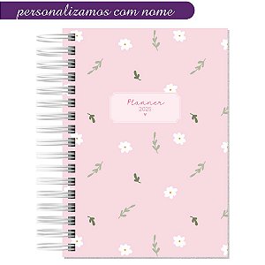 Planner Personalizado Floral Rosa 2025