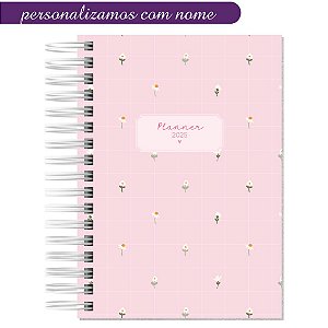 Planner Personalizado Floral Rosa 2025