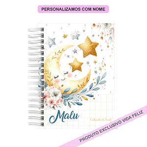 Caderneta de Saúde/Vacinação Lua Azul Menina