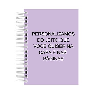 Caderno Capa e folhas personalizadas