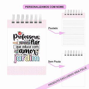 Bloquinho de Anotações Dia dos Professores