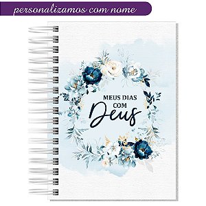Devocional Evangélico Floral Azul