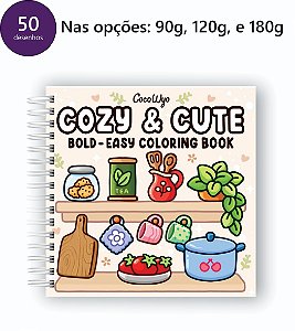 Livro para Colorir Quadrado - 50 desenhos