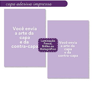 Capa Adesiva Impressa e Laminada Personalizada A3