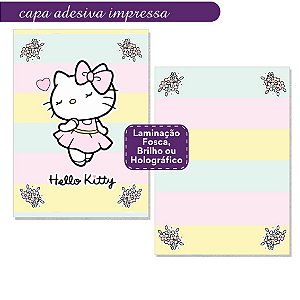 Capa Adesiva Impressa e Laminada Hello Kitty A3