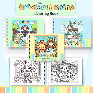 Livro de Colorir Cristão Menino