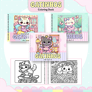 Livro de Colorir Gatinhos