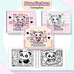 Livro de Colorir Pandinhas