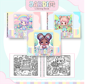 Livro de Colorir Jardim