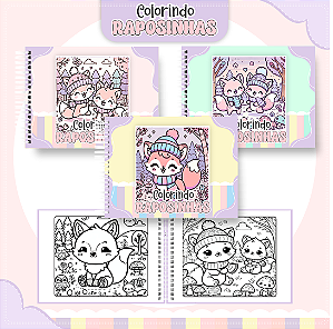Livro de Colorir Raposinhas