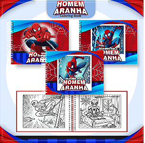 Livro de Colorir Homem Aranha