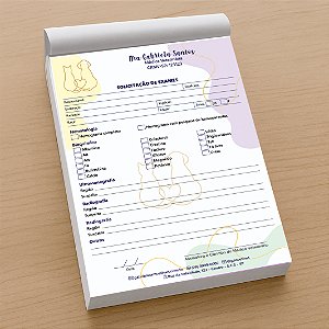 Exames Veterinários | Solicitação | Bloco de Solicitação de Exames | VET100