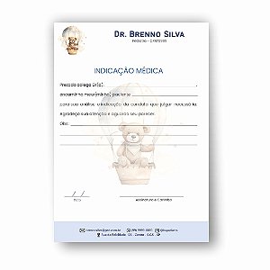 Carta de Encaminhamento | Indicação Médica | Pediatra | Personalizado | MP103