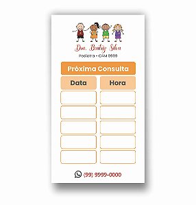 Cartão de Horário | Agendamento | Pediatria | Personalizado | MP101