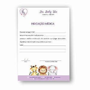 Carta de Encaminhamento | Indicação Médica | Pediatra | Personalizado | MP100