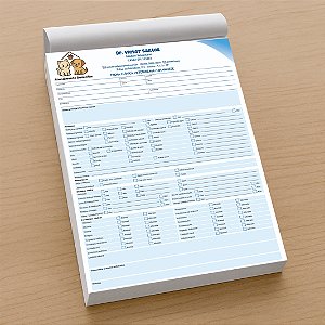 Anamnese Veterinário Completa A4 | Ficha Clínica Anamnese | VET101