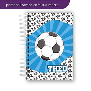 Agenda Escolar | Personalizada | Menino | Futebol | Colocamos Nome na Capa