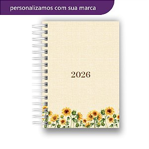 Agenda 2026 | Personalizada | Girassol | Com Nome