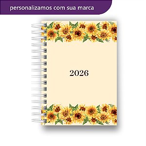 Agenda 2026 | Personalizada | Girassol | Com Nome
