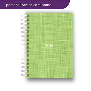 Agenda 2026 | Personalizada | Minimalista | Linho | Com Nome