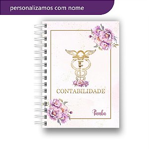 Agenda 2026 | Personalizada | Todas as Profissões | Contabilidade | Lilás e Rosa | Com Nome