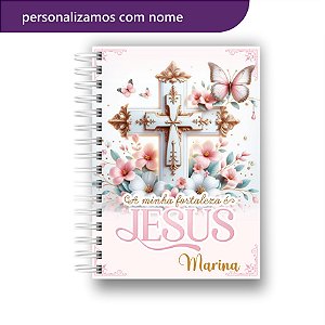 Agenda 2026 | Personalizada | Minha Fortaleza | Fé | Com Nome