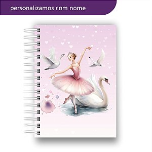 Caderno Universitário Bailarina Com Nome Personalização Gratuita Premium
