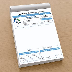 Receituário Controle Especial Médico Personalizado Autocopiativo