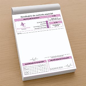 Receituário Controle Especial Médico Personalizado Autocopiativo