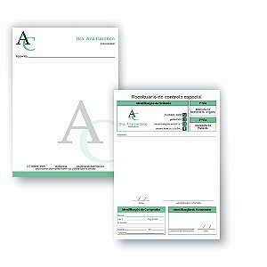 Kit Receituário Simples + Receituário Controle Especial Moderno