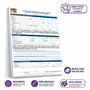 Termo para Realização de Procedimentos Anestésicos Veterinário