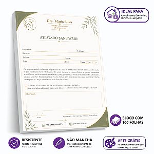 Atestado Sanitário Veterinário Premium — Coleção Signature
