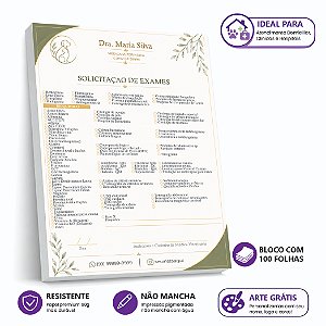 Solicitação de Exames Veterinário Premium — Coleção Signature