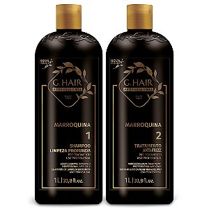 Escova Progressiva G.Hair Marroquina - Kit 2x1 Litro
