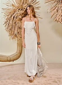 Vestido Longo Em Linho Comfy
