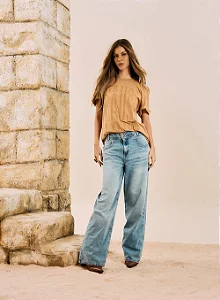 Calça Jeans Wide Leg