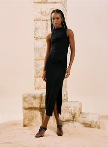 Vestido Midi Canelado