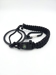 Alça Paracord Garrafa Térmica Sobrevivencia Bussola Pederneira Apito