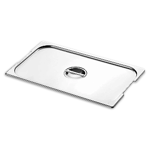 Tampa Para Cuba Gastronômica Gn 1/1 com Recorte Aço Inox Buffet