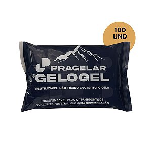 Kit 100 Unidades Gelo Gel Artificial Reutilizável Flexível 120ml