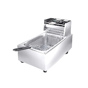 Fritadeira Industrial Elétrica Zl-5 5L Aço Inoxidável 110V