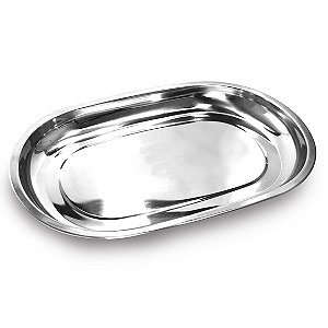 Baixela Oval Aço Inoxidável 40 CM