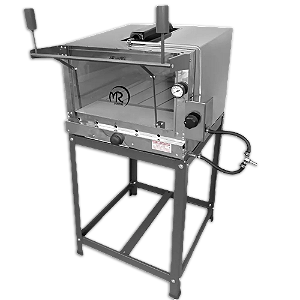 Forno De Pizza Industrial A Gás Refratário 45x60cm Capa Inox Mr Fogões