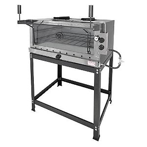 Forno de Pizza Industrial à Gás Refratário 80x60cm