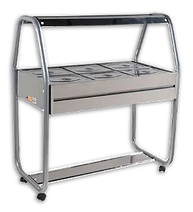 Buffet Térmico Aquecido 06 GNS Cinza 220v Ibet