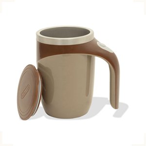 Caneca Mixer Automática Magnética Inox 380ml Misturador Portátil