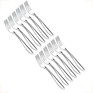 Jogo de Garfos para Churrasco em Aço Inox 12 Peças