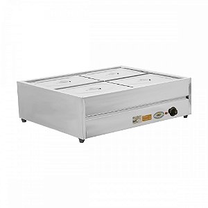 Buffet de Mesa Térmico 4 Cubas GN Inox Ibet