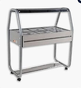 Buffet Térmico Infantil Aquecido 06 GNS 1/2 220v Ibet